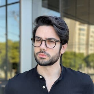 safine com br oculos de grau masculino quadrado preto gustavo