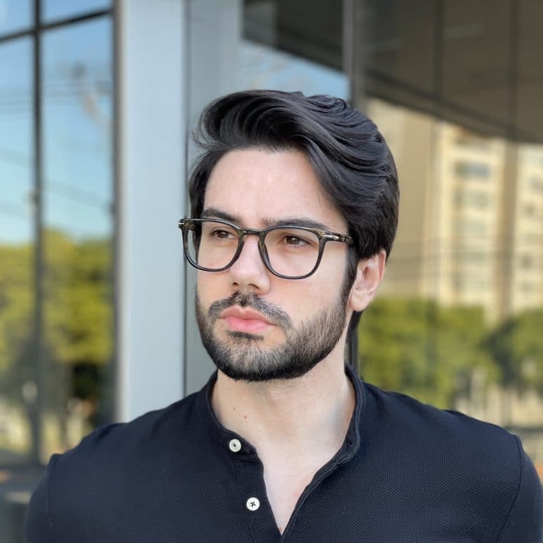 safine com br oculos de grau masculino quadrado preto gustavo