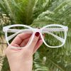 safine com br oculos de grau quadrado branco celine