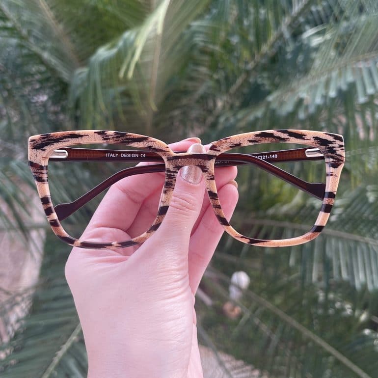 safine com br oculos de grau quadrado rajado nanda 6