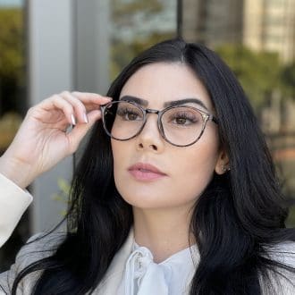 Óculos de Grau Redondo Tartaruga Carmela