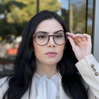 Óculos de Grau Redondo Tartaruga Carmela