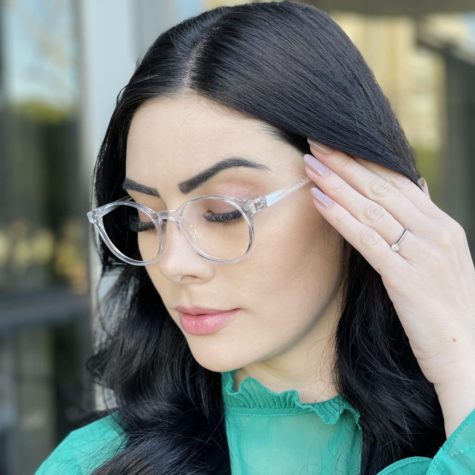 Óculos 2 em 1 Clip-On Redondo Transparente Antônia Óculos 2 em 1 Clip-On Redondo Transparente Antônia