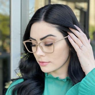 safine com br oculos 3 em 1 clip on retangular nude vivi 3