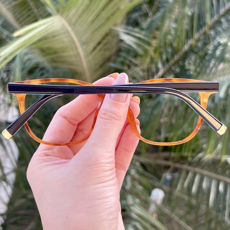 Óculos de Grau Quadrado Feminino Rajado Lily