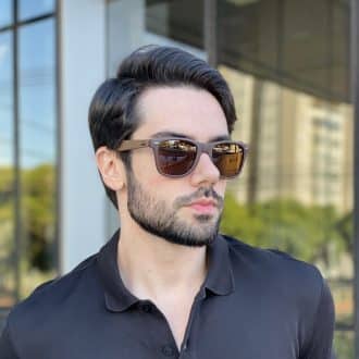 safine com br oculos de sol masculino quadrado marrom fosco inacio 1