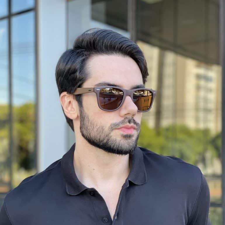 safine com br oculos de sol masculino quadrado marrom fosco inacio 1