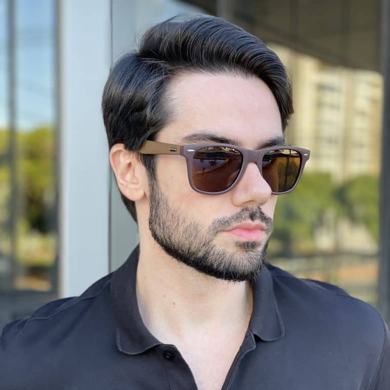 safine com br oculos de sol masculino quadrado marrom fosco inacio 2