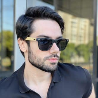 safine com br oculos de sol masculino quadrado preto fosco inacio 4