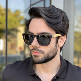 Óculos de Sol Masculino Quadrado Preto Teodoro