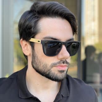 Óculos de Sol Masculino Quadrado Preto Teodoro