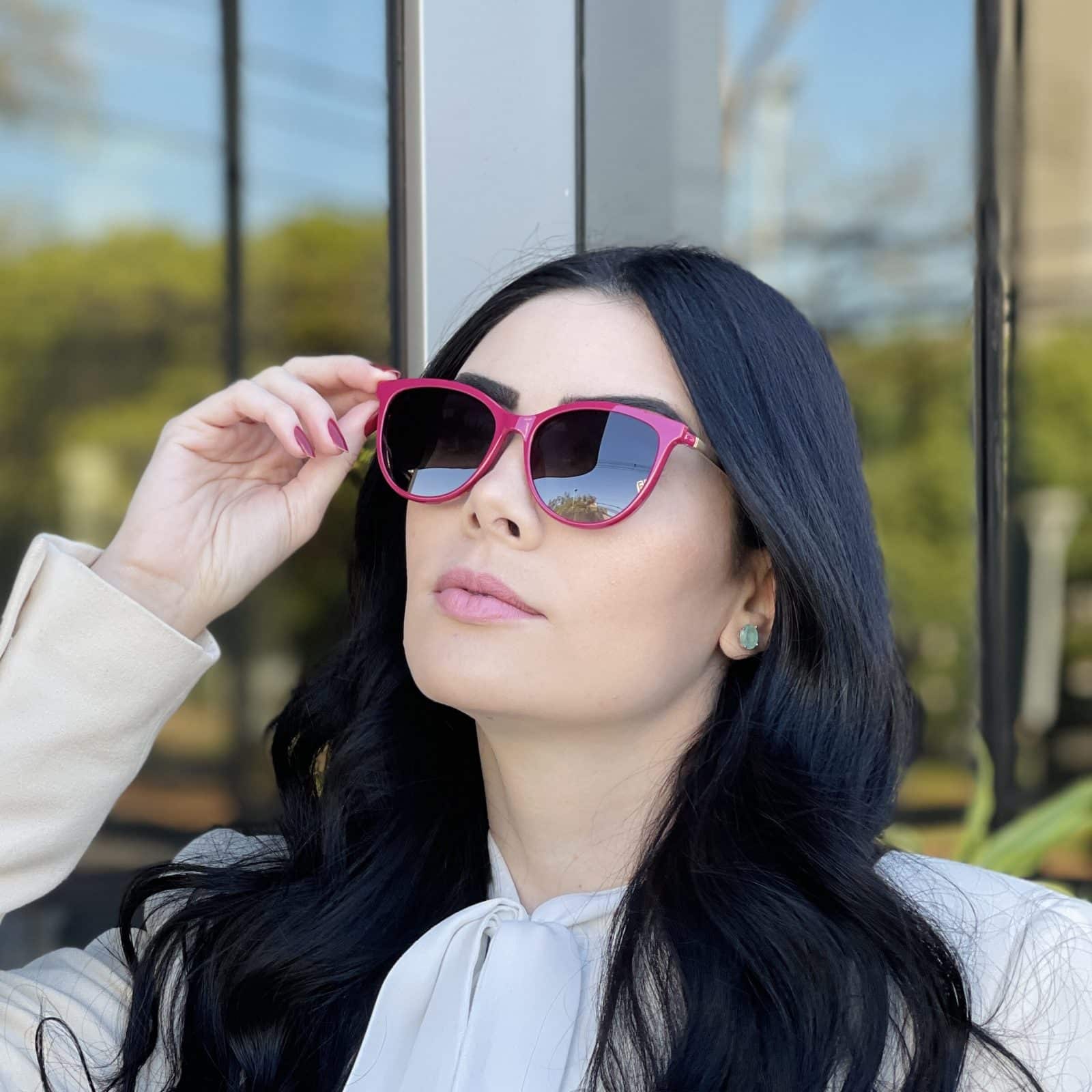 Óculos 2 em 1 Clip-On Gatinho Pink Ariana Óculos 2 em 1 Clip-On Gatinho Pink Ariana