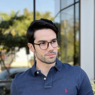 Óculos de Grau Masculino Redondo Tartaruga Zeca