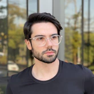 safine com br oculos de grau masculino redondo transparente theo 1