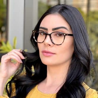 Óculos 2 em 1 Clip-On Acetato Redondo Marrom com Tartaruga Iara 3