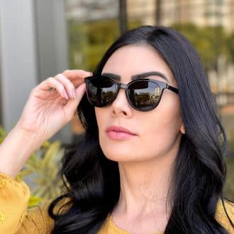 Óculos 2 em 1 Clip-On Acetato Redondo Tartaruga com Azul Iara 6