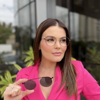 safine com br oculos 2 em 1 clip on redondo dourado com preto cecilia 1