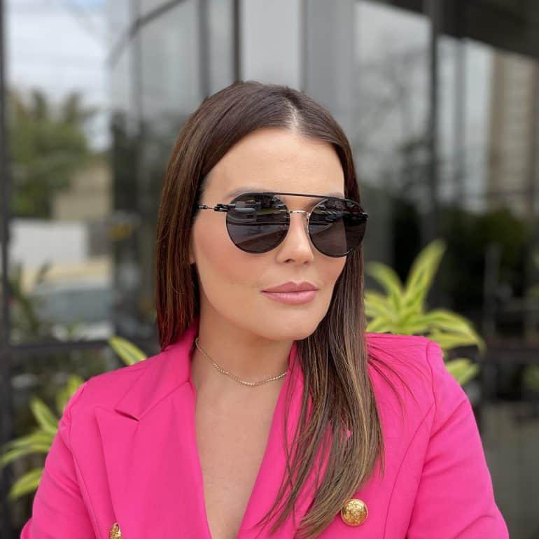 safine com br oculos 2 em 1 clip on redondo dourado com preto cecilia 3