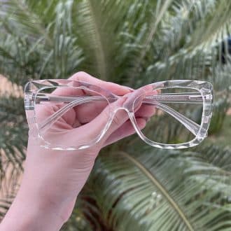 Óculos de Grau Feminino Gatinho Transparente Iasmin