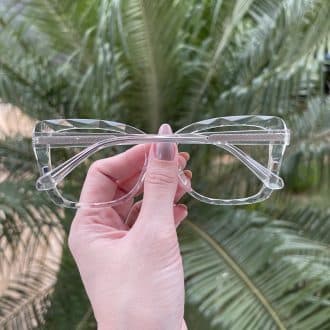 Óculos de Grau Feminino Gatinho Transparente Iasmin