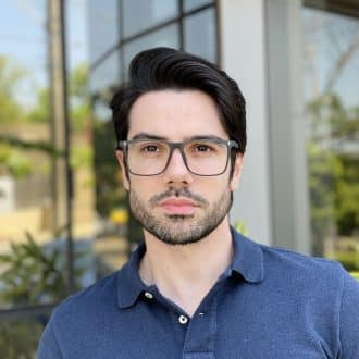 Óculos de Grau Masculino Retangular Preto João Pedro