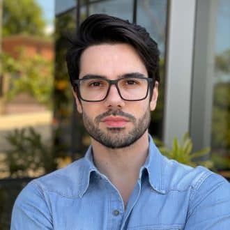Óculos de Grau Masculino Retangular Preto Fosco Rodolfo
