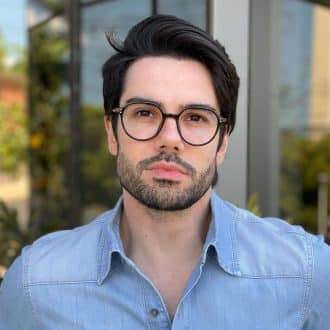 Óculos de Grau Masculino Redondo Tartaruga Douglas
