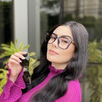 safine com br oculos 2 em 1 clip on gatinho azul com tartaruga milena