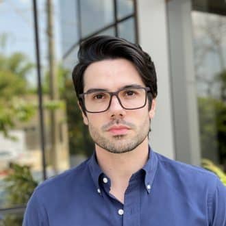 Óculos de Grau Masculino Retangular Marrom Rodolfo 1