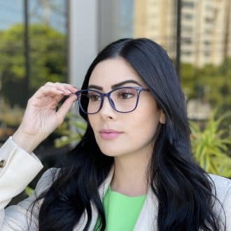 safine com br oculos de grau quadrado azul aline 3