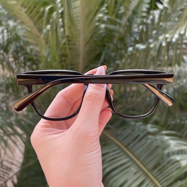 Óculos de Grau Quadrado Preto Regina 1