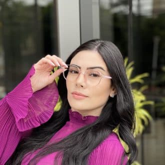Óculos de Grau Redondo Rosa Melinda