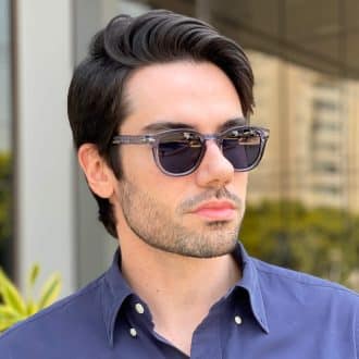 Óculos de Sol Masculino Quadrado Azul André 1