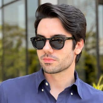 Óculos de Sol Masculino Quadrado Preto André 1