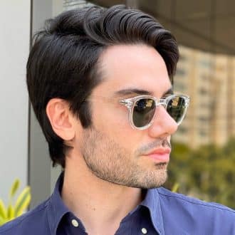 Óculos de Sol Masculino Quadrado Transparente André 2