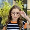 Óculos Infantil de Grau Redondo Preto com Vermelho Lili