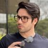 Óculos 2 em 1 Clip-On Masculino Retangular Preto com Carbono Beto 4