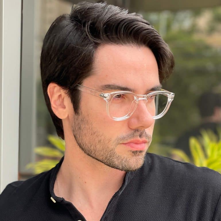 Óculos de Grau Masculino Quadrado Transparente Silas 2