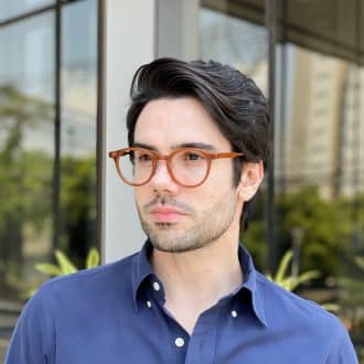 safine com br oculos de grau masculino redondo caramelo gustavo 2