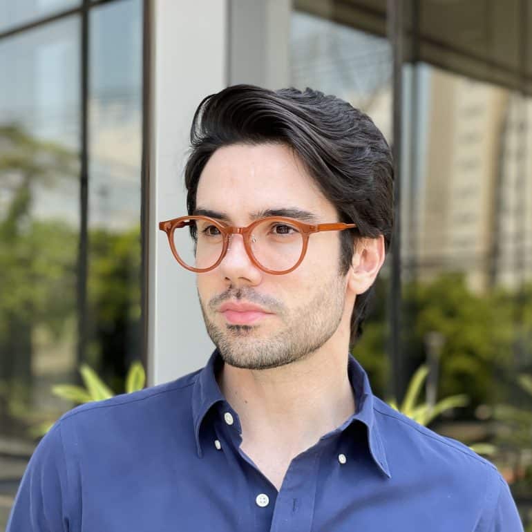 safine com br oculos de grau masculino redondo caramelo gustavo 2