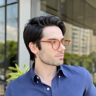 safine com br oculos de grau masculino redondo caramelo gustavo 3