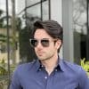 Óculos de Sol Masculino Quadrado Transparente Théo