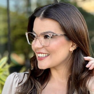 safine com br oculos de grau feminino em acetato gatinho rose jade