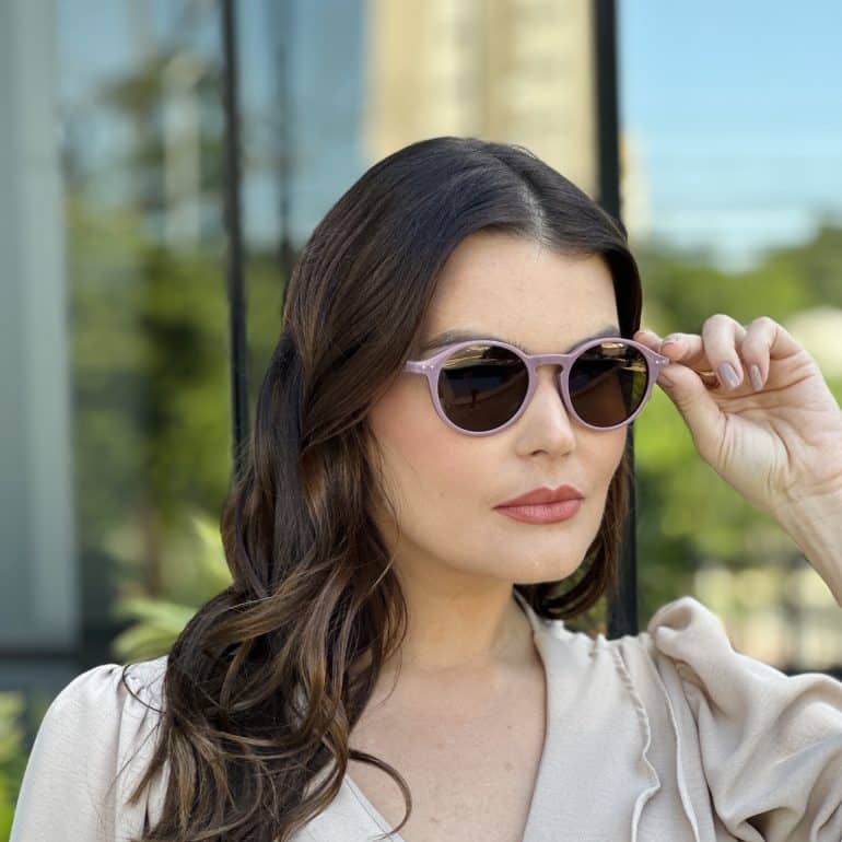 safine com br oculos de sol feminino redondo rosa laila 4