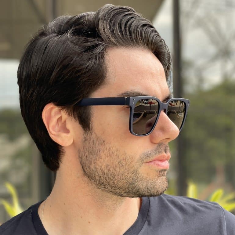 safine com br oculos de sol masculino quadrado azul tony 2