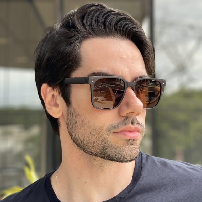 safine com br oculos de sol masculino quadrado marrom tony 2