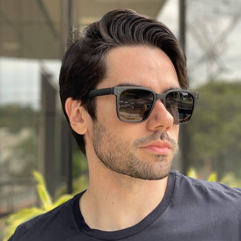 safine com br oculos de sol masculino quadrado preto e azul tony 7