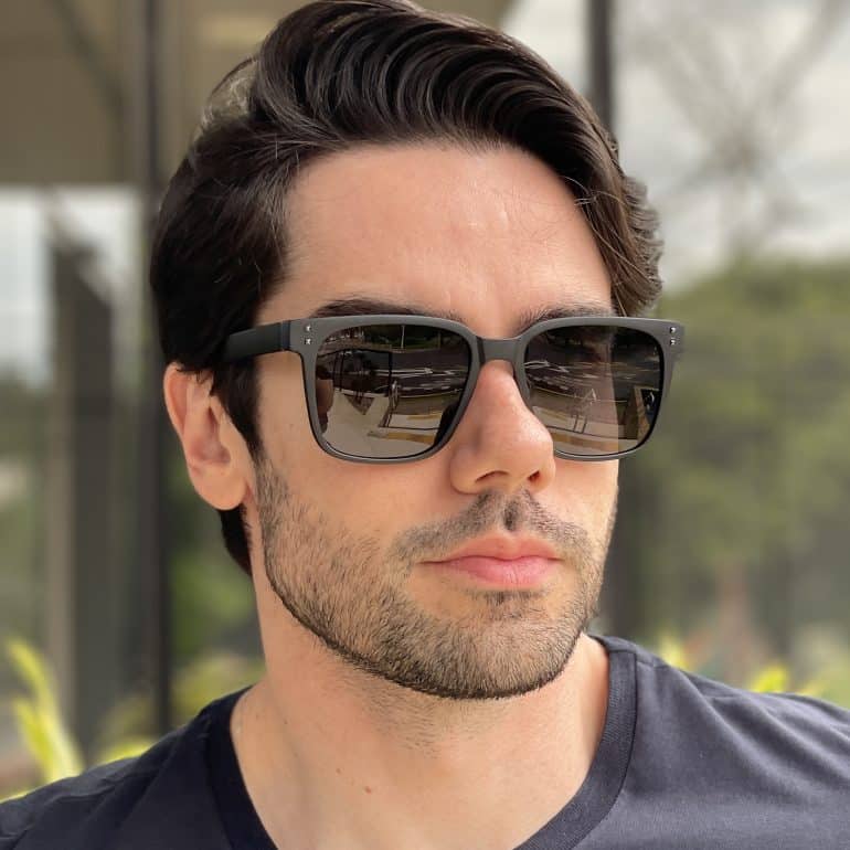 safine com br oculos de sol masculino quadrado preto e azul tony 9