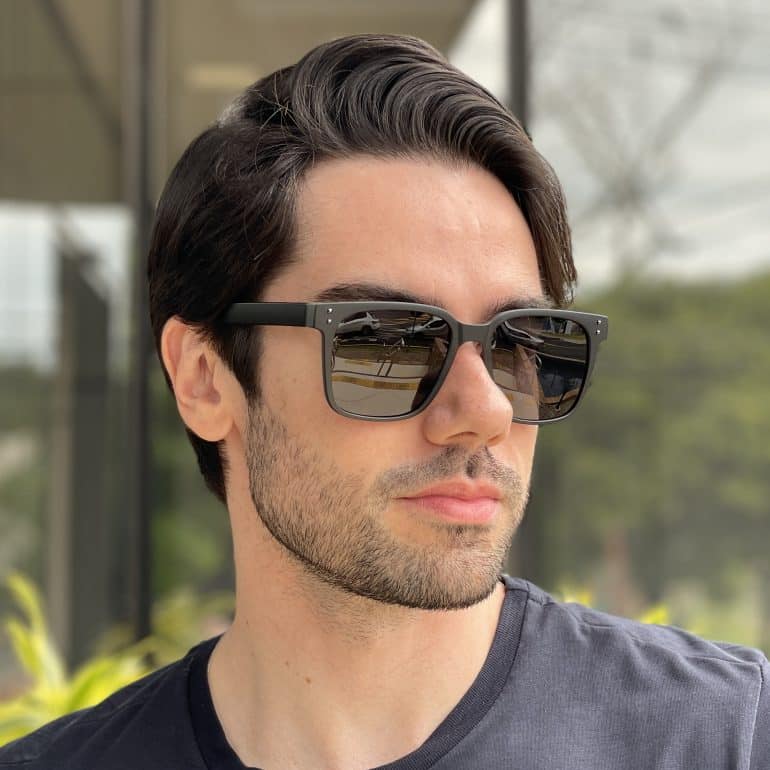 safine com br oculos de sol masculino quadrado preto e cinza tony 2