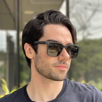 safine com br oculos de sol masculino quadrado preto e cinza tony 3